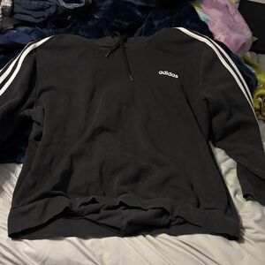 Adidas Black Pullover with White Accents